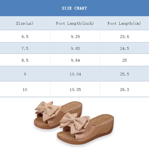 Women's Summer Bow Knot Slides – Open-Toe, Slip-On & Comfortable for Indoor & Outdoor Use2