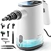 TEEVOGO Handheld Steam Cleaner, 15s Fast Heating, Adjustable Steam, 650mL Large Water Tank, Pressurized Portable Steamer for Cleaning Home, Kitchen, Car, Bathroom, Tile, Furniture, Multi-Surface