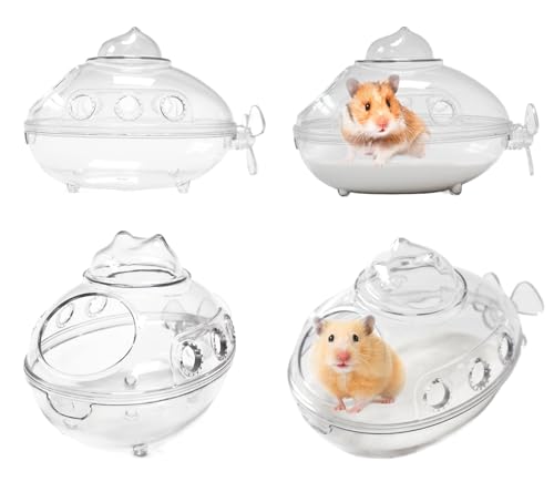 JFWOD Large Hamster Sand Bath Container Acrylic Sand Bath Shower ...