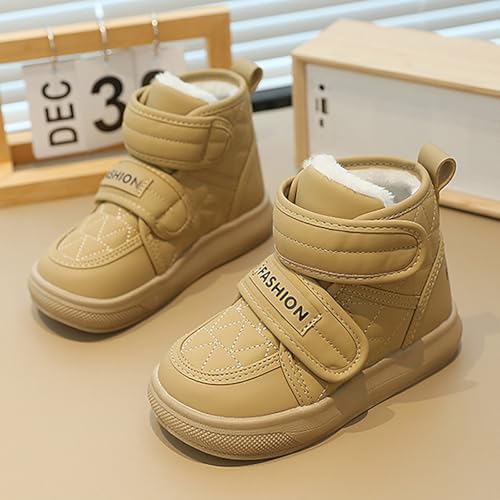 IWIHMIV Toddler Ankle Boots Girls Winter Shoes Snowboots Boys Winter Shoes Toddler Slip On Snow Boots Kids' Snow Boots3