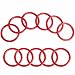 SBYURE 36 Pieces Plastic Toss Rings Toy Cubby Ring Toss Ring-a-Bottle for Kids Ring Toss Game,Speed and Agility Training Games,Speed and Agility Training Games