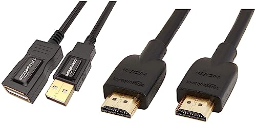 Image of amazon basics USB 2.0 Extension Cable - A-Male to A-Female For Personal Computer, Printer 3.3 Feet (