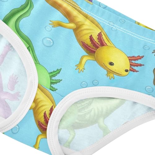 Animals Girls Underwear Toddler 2t Cotton Panties Little Girl Colorful Axolotls Sea Bubble Blue Briefs Kids Undies4