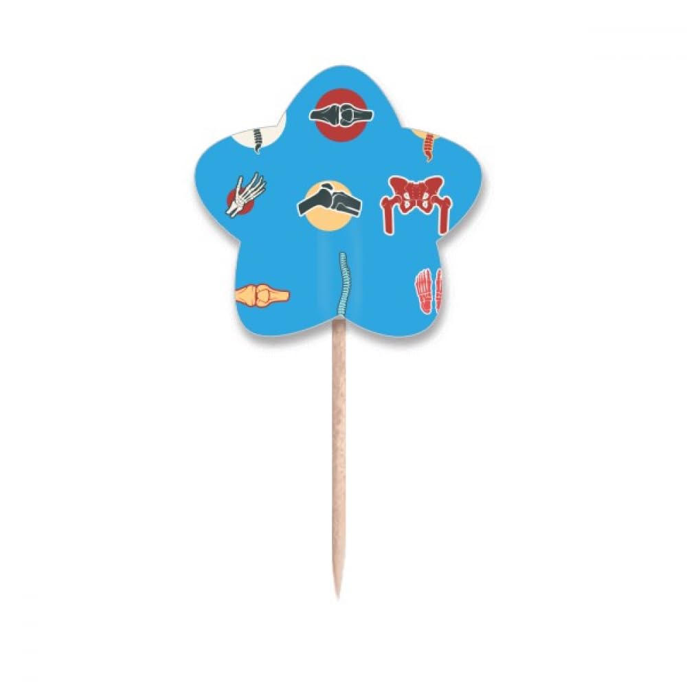 Illustration de l'articulation humaine drapeaux cure-dents étoile pour animer un buffet terne