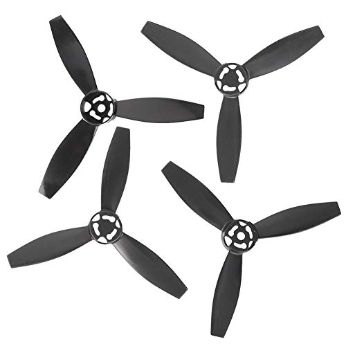 Cuchilla de Hélice RC Drone, Piezas de Actualización de Palas de Hélice RC Quadcopter de 4 Piezas Compatible con Drone Bebop 2(Tipo A (4 Piezas Negro))