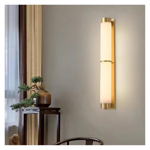 Modern All Copper Living Room TV Background Wall Decoration Lamp Staircase Corridor Marble