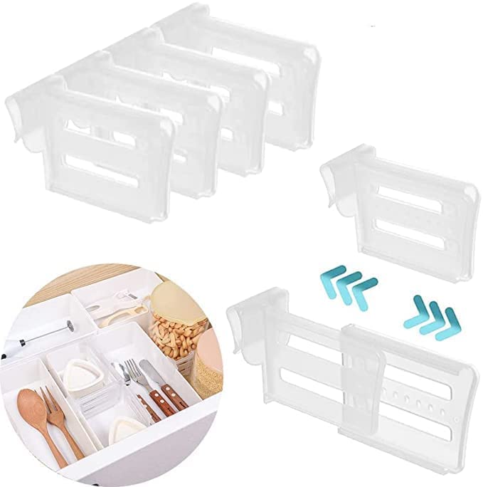 VIHM Refrigerator Internal Drawer Shelf Divider Clip Expandable Fridge