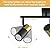 KEESFU LED 3 Light Track Lighting Kit, Modern Black Directional Ceiling Spotlight with 3 Rotatable Light Head,Kitchen Track Light for Dining Rooms, Hallways, Living Rooms, Gu10 Bulb Not Included.