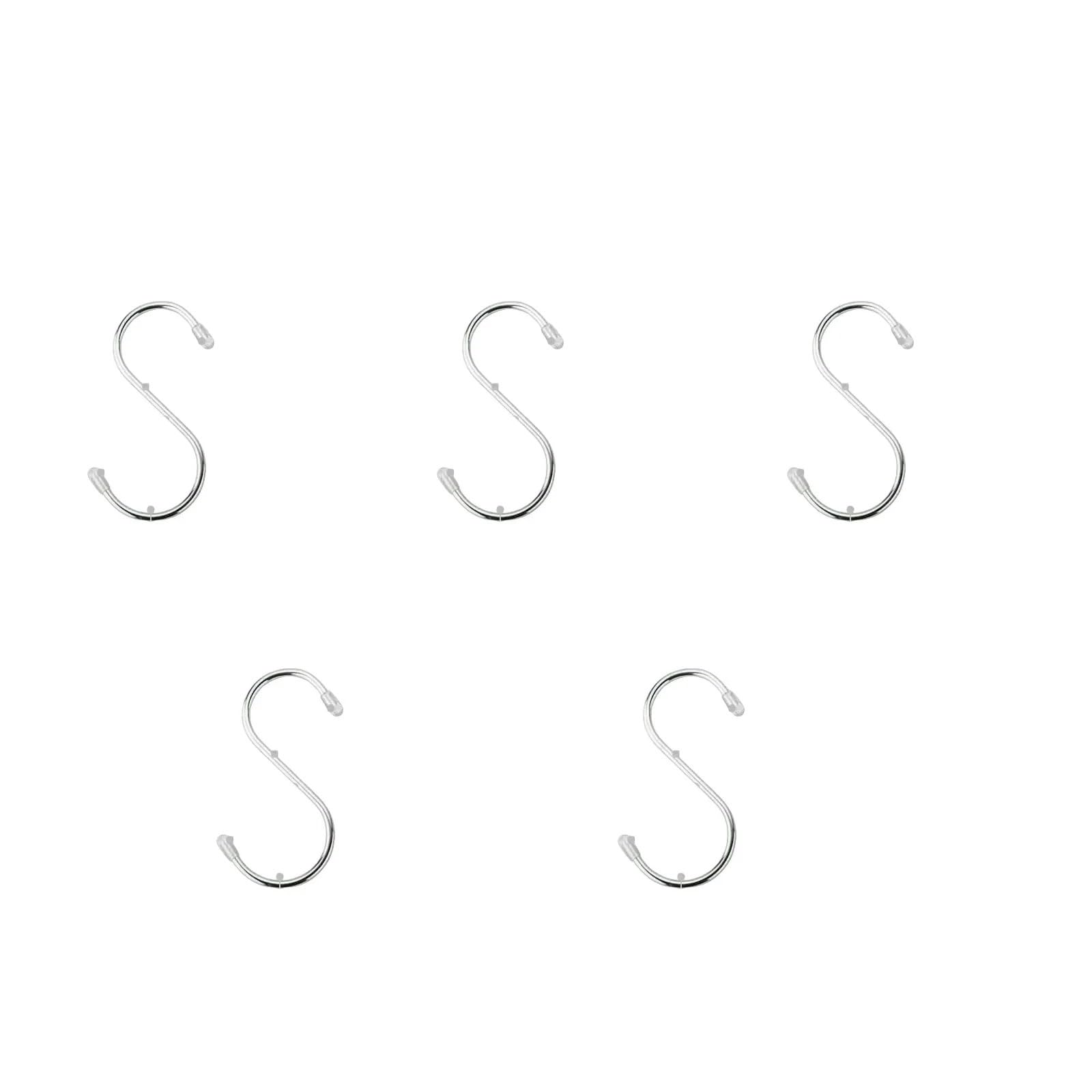 SYYYGDM 10Pcs Awning Hooks White Clothes Hook Racks for RV S-Shaped Camping Clips Hats Tent Hangers(Hanger 5pcs)
