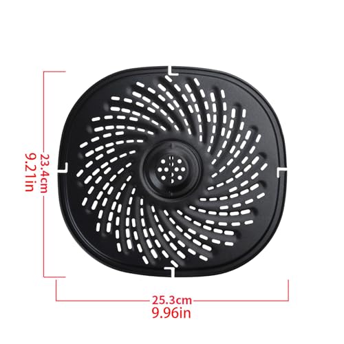 Luftfritteuse Grillplatte Multifunktionskorb Kohlenstoffstahl Material Air Fryer Ersatzteil für perfekt gekochte Mahlzeiten Air Fryer Korb – Bild 4