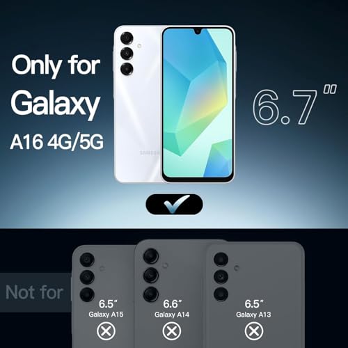 Image of Elzzi Magnetic Magsafe Designed for Samsung A16 5G Case Translucent Matte Hard PC + TPU Back Cover [Compatible with MagSafe] Phone Case (Desert Titanium)