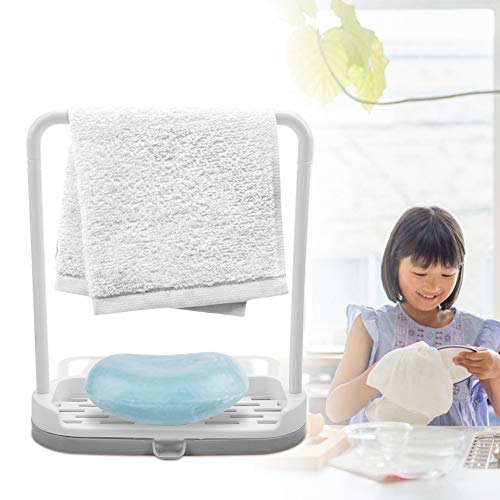 Towel Drying Rack, With The Water Outlet Durable Odorless And Durable Dishcloth Storage Organizer - Image 2