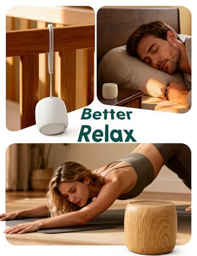 Image of Babelio Pocket Mini Pro White Noise Sound Machine for Travel, 25 Sounds | 1000mAh Battery, USB-C Charging, Auto-Off Timer, Last-Setting Memory, Fits Pocket, Backpack Or Carry-On