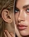 COCHARM 14K Solid Gold 20g Small Nose Ring Hoop for Women Man 14K Real Gold 20g Nose Piercing 7mm 14Kt Yellow Gold Seamless Nose Earrings