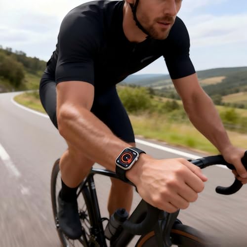 Image of X-it Magnetic Watch Band for Apple Watch Ultra 49mm, 46mm /45mm /44mm, Silicone Sport Strap with Strong Magnet for Men and Women, Compatible with Apple Watch Series 11 /10 /9 /8 /7 /6 /5 /4 /3 /2 /1 and SE