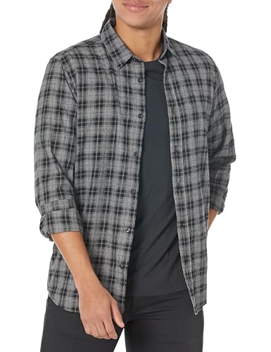 Chemise à manches longues HUGO anti-col déformé en coton à carreaux confortable