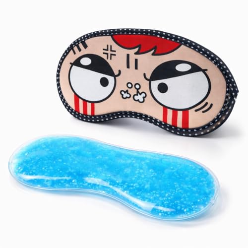 Image of Jenna Angry Ice Gel Eye Mask For Insomnia, Meditation, Puffy Eyes And Dark Circles
