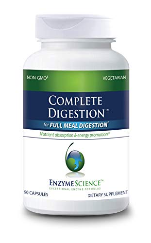 Enzyme Scienceâ„¢ Complete Digestionâ„¢, 90 Capsules â€“Â  Full Support for Digestive Health â€“ for Occasional Gas, Bloating, and Indigestion â€“ Probiotic for Men and Women â€“ Digestive Enzyme Supplement