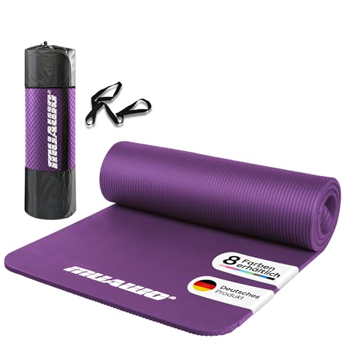 Muawo Premium Gymnastikmatte inkl. Tasche + Tragegurt | Phthalatfreie Trainingsmatte...