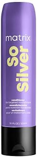 Matrix Pigmented Conditioner for blonde and grey hair, neutralises yellow undertones, with ceramides and dyes, so silver pigmented conditioner, 1 x 300 ml