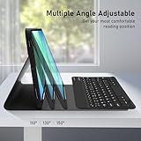Keyboard Case for Samsung Galaxy Tab S10 FE 2025/S9 FE 10.9"/ Galaxy Tab S9 11" 2023, Magnetic Detachable Bluetooth Keyboard Cover with Pencil Holder for Galaxy Tab S9/S8/S7/S10 FE/S9 FE, Black - Image 4