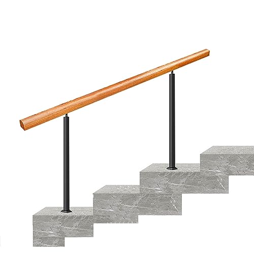 Escaleras de madera para exteriores de 3 a 4 peldaños para terrazas porches y hormigón incluye kit