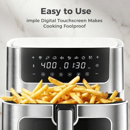 Image of DUMOS 6.34QT Air Fryer, Airfryer 8-in-1 with Viewing Window