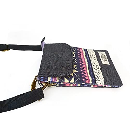Image of Roomy Cell Phone Purse Wallet Small Crossbody Bags For Women teen girlsl | Small crossbody bags for women with Shoulder Strap,mini thread wallet,cute canvas travel purse tiny purse