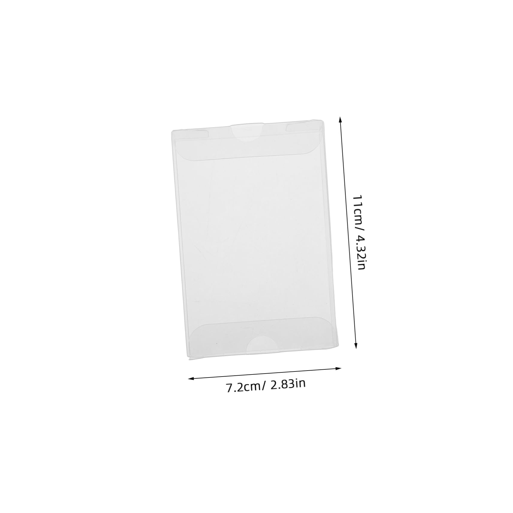 SOLUSTRE 10pcs High Transparency Pvc Cassette Tape Storage Organizer Stackable Clear Plastic Case for Efficient Audio Display and Easy Maintenance Easy to Clean for Home Travel