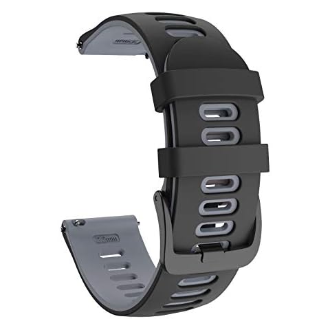 ISABAKE Strap for Garmin Vivoactive 4, Venu 2 - 22mm Silicone Quick Release Band for Amazfit GTR 47mm, Amazfit Pace, Amazfit Stratos Cover