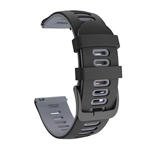 ISABAKE Klockarmband för Garmin Vivoactive 4, Venu 2, Samsung Galaxy Watch 46mm, Gear S3 Frontier/Classic - 22mm Mjuk Silikonrem