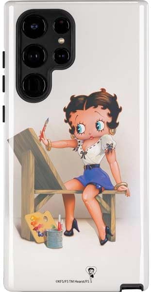 Skinit Impact Phone Case Compatible with Galaxy S24 Ultra - Officially Licensed Betty Boop Pose Design