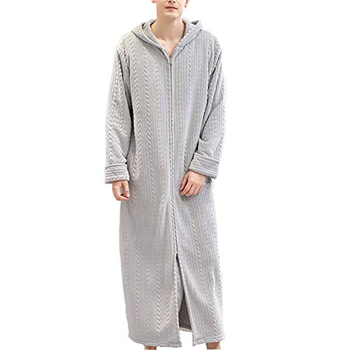 Lana suave invierno en túnica larga con capucha premium para una ropa de dormir sofisticada