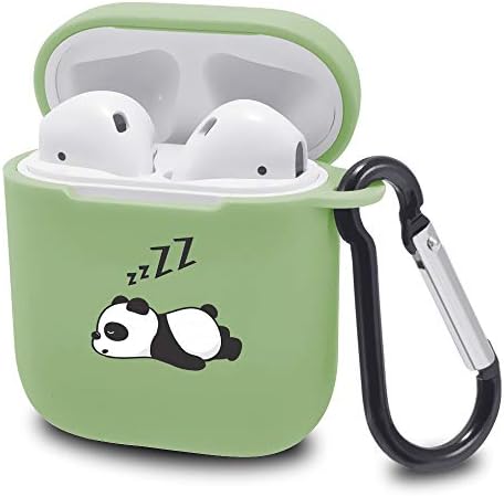 LuGeKe Cute Koala Green Case Cover for Airpods 1/2 with Keychain, Lovely Koala Bear Soft Shockproof Fun Animal Print Protective Airpods 1/2 Cases Cool Charging Case with Design for Boys Girls Friend