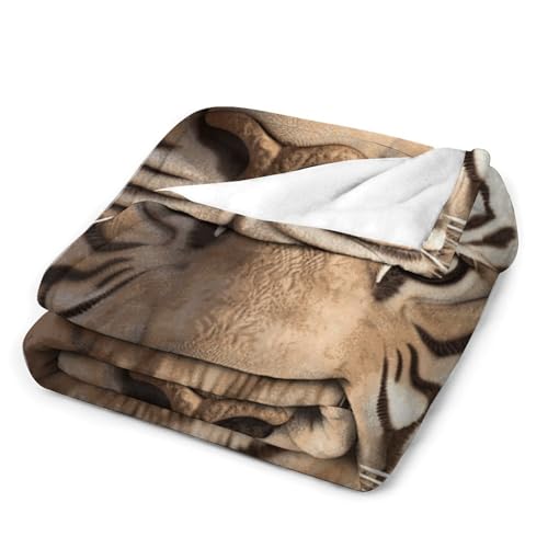 Couverture tigre flanelle douce haut de gamme avec impression relief 3D - 4