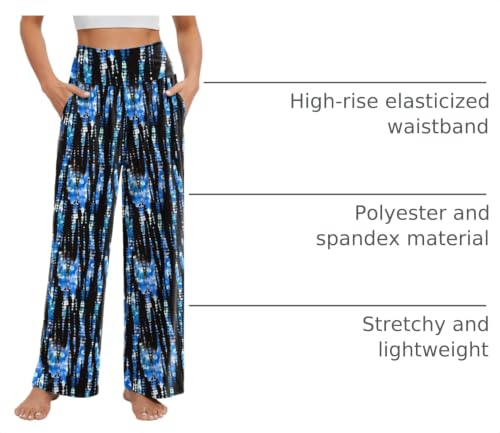 Image of Gracyoga Wide Leg Yoga Pants for Women Casual Loose Cozy Sweatpants High Waisted Lounge Pajama Flowy Pants With Pockets