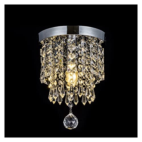 Lustre cristal pour chambre à coucher éliminant les zones d'ombre au plafond