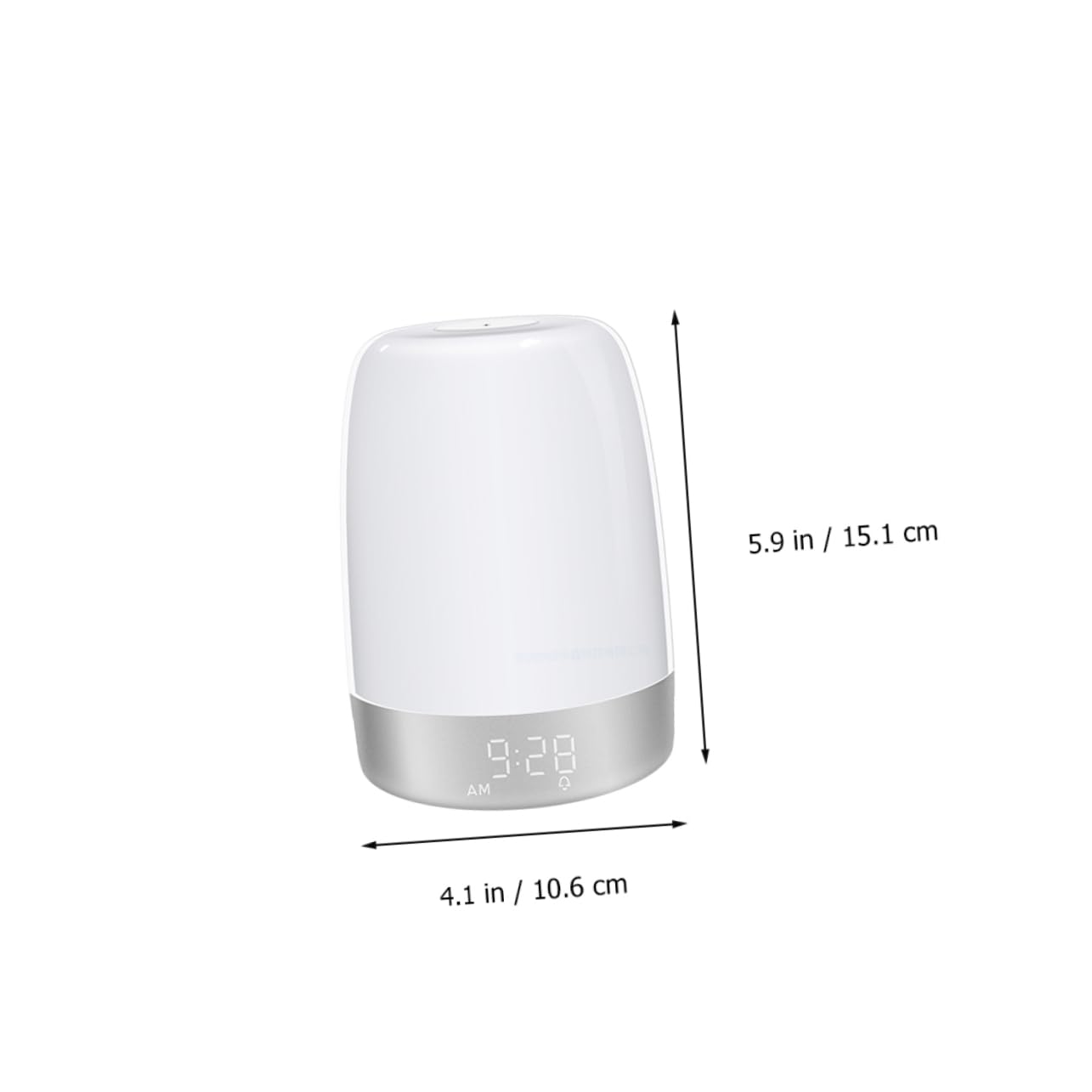 PRETYZOOM Réveil Lampe de Chevet LED Tactile Blanc Minuterie
