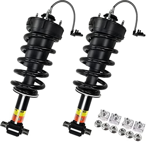 LUFT MEISTER 84176631 84977478 2 PCS Front Struts Shock Absorber w/Magnetic Assy with spring for 2015-2022 Cadillac Escalade Tahoe Suburban Silverado GMC Sierra 1500 Yukon (XL)