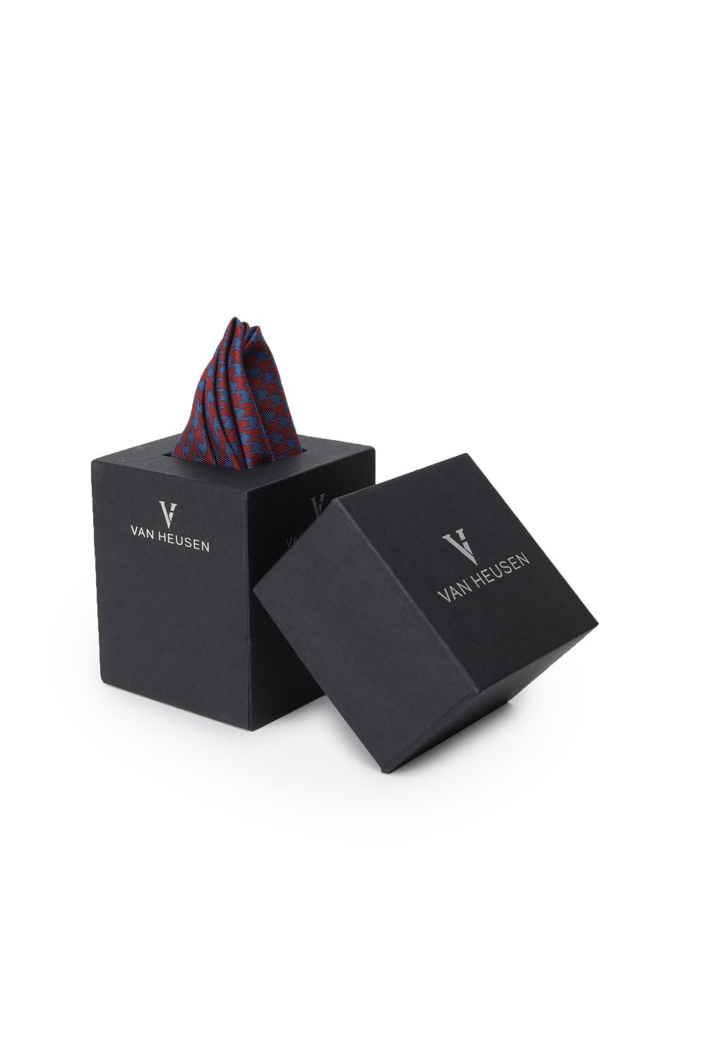 van heusen Men Red Print Party Pocket Square-picture-17
