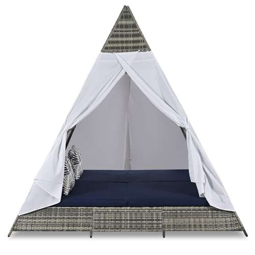 Softsea Outdoor Sunbed with Cushions and Pillows