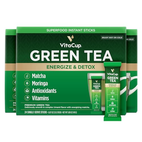 VitaCup Slim Instant Tea Packets For Diet Support, 72ct