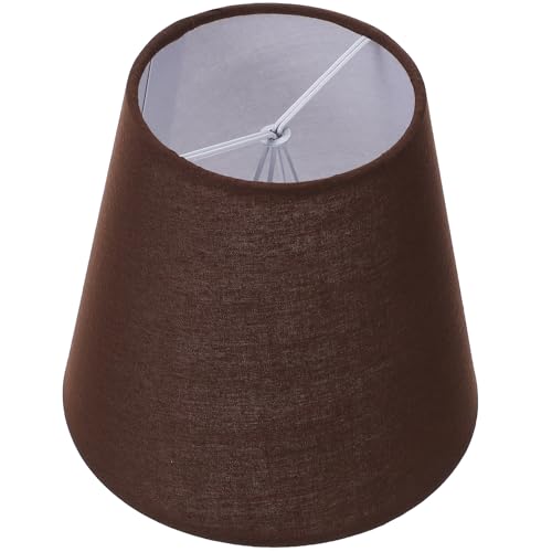 FOMIYES Abat-Jour en Tissu à Pinces pour Lampe de Table, Diffuseur de Lumière Douce, Résistant la Décoloration, Design Cylindrique, pour Salon et Salle à...