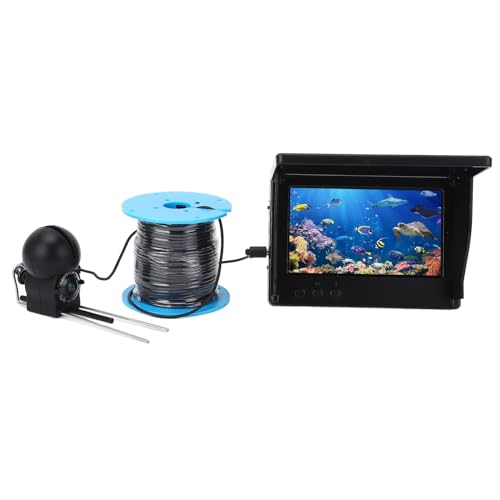Underwater Fishing Camera, 1080P Wide Angle with 4.3in Screen Fishing Camera Underwater for