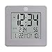 Marathon Digital Desktop Clock, Graphite Gray - Easy-to-Read 3.5” Display with Temperature & Date - Includes Alarm with Snooze & Backlight