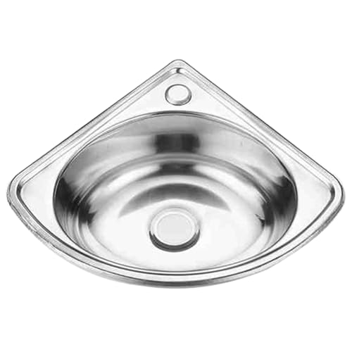 HiCOZZIE Évier de Cuisine d'angle de Légumes Bassins de Salle de Bain en Acier Inoxydable Barre de Camping
