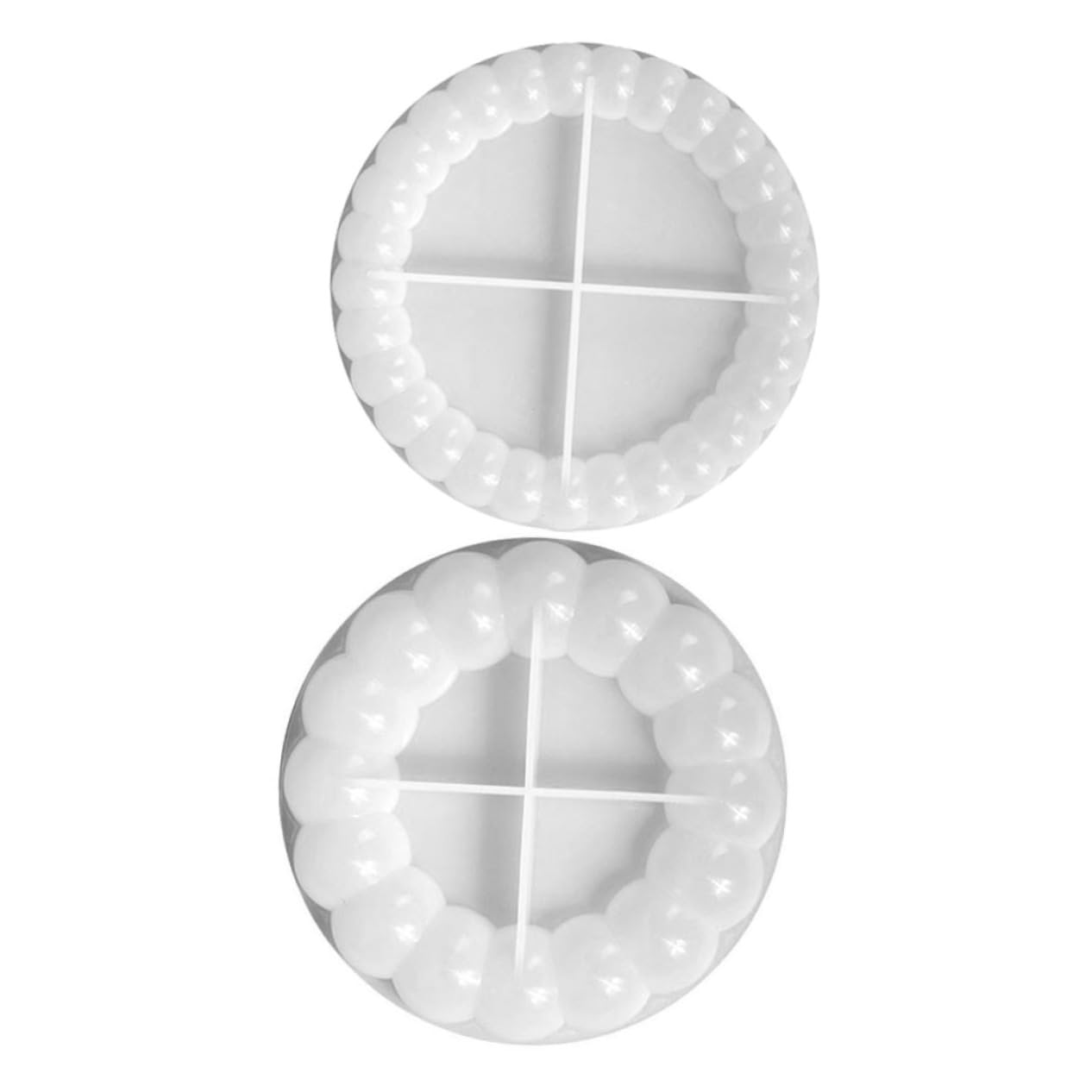 DOITOOL 3 Set Stampo Per Sottobicchieri Silicone Mold Per Vassoio Decorativo Fai Da Te Facile Da Usare Per Epossidica E Creazioni Per Casa E Ufficio 2 Pezzi * 3