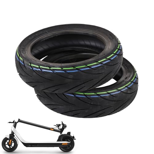 equlup Electric Scooter Tire, 10 Inch Electric Scooter Tubeless Tire Rubber Explosion Proof Outer Tire Replacement for KQI 2 Kick Scooter