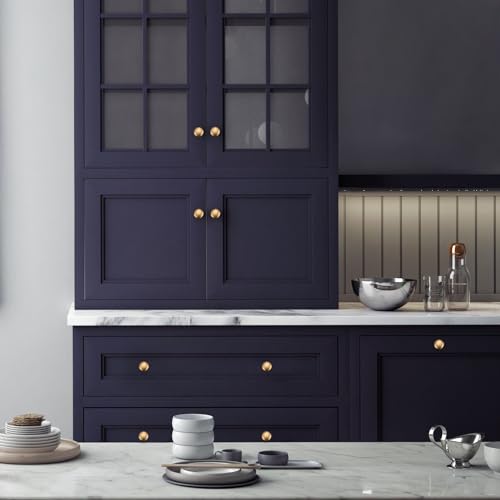 Image of Ravinte 50 Pack Kitchen Cabinet Knobs and Drawer Pulls - Champagne Bronze Door Handles for Dresser Drawers