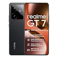 realme GT 7 5G Smartphone,Batteria da 7000 mAh,Dimensity 9400e,12GB+512GB Telefono,Fotocamera 50 MP+50 MP,120Hz 6.78" Display,Dual SIM Android 15,NFC IP69,Senza Adattatore,Nero
